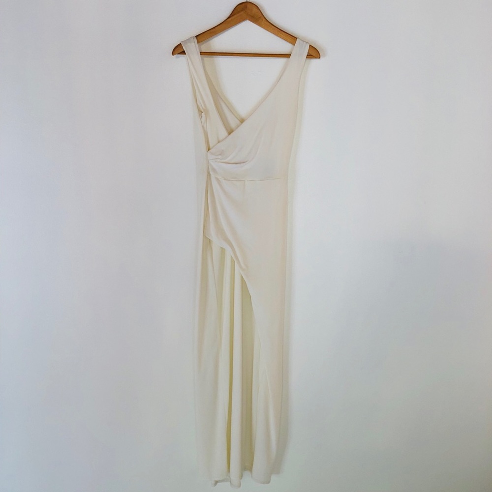 Cream/ ivory wrap dress